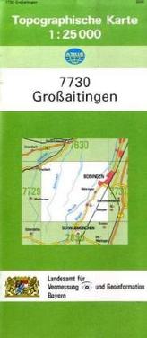 Topographische Karte Bayern Großaitingen
