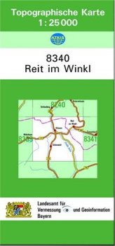 Topographische Karte Bayern Reit im Winkl