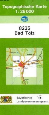 Topographische Karte Bayern Bad Tölz