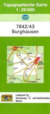 Topographische Karte Bayern Burghausen