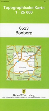 Topographische Karte Baden-Württemberg Boxberg