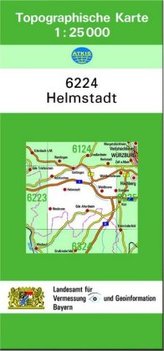 Topographische Karte Bayern Helmstadt