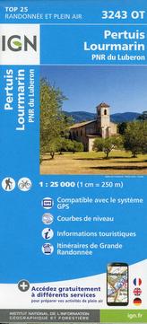IGN Karte, Carte de randonnée (et plein air) Pertuis Lourmarin, PNR du Luberon