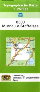 Topographische Karte Bayern Murnau a. Staffelsee