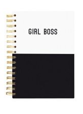 Hard Bound Journal: Girl Boss Mono - Hardcover-Notizbuch mit stabiler Ringbindung: Girl Boss