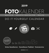Fotokalender XL schwarz 2019