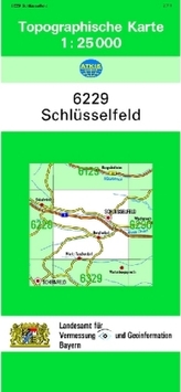 Topographische Karte Bayern Schlüsselfeld