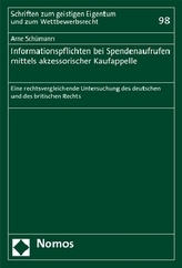 Informationspflichten bei Spendenaufrufen mittels akzessorischer Kaufappelle