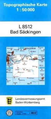 Topographische Karte Baden-Württemberg, Zivilmilitärische Ausgabe - Bad Säckingen