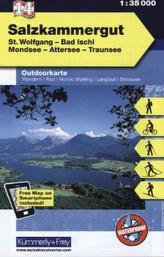 Kümmerly & Frey Outdoorkarte Österreich - Salzkammergut