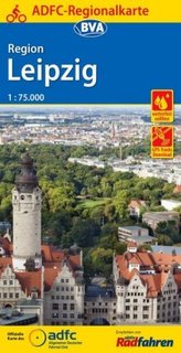 ADFC-Regionalkarte Leipzig und Umgebung / Leipziger Neuseenland, 1:75.000, reiß- und wetterfest, mit GPS-Track Download