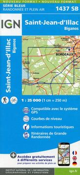 IGN Karte, Serie Bleue Saint-Jean-d'Illac Biganos