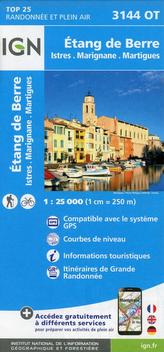 IGN Karte, Carte de randonnée (et plein air) Etang de Berre