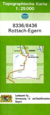 Topographische Karte Bayern Rottach-Egern