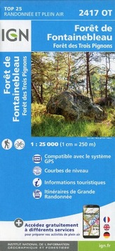 IGN Karte, Carte de randonnée (et plein air) Forêt de Fontainebleau