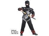 Kostým na karneval Stříbrný ninja, 120-130cm