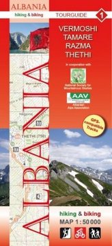 Albania hiking & biking 1:50000, 9 Teile