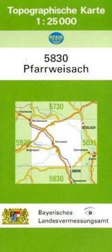 Topographische Karte Bayern Pfarrweisach