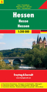 Freytag & Berndt Auto- und Freizeitkarte Hessen. Hesse / Assia