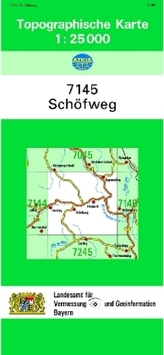 Topographische Karte Bayern Schöfweg