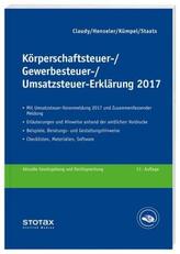 Körperschaftsteuer-, Gewerbesteuer-, Umsatzsteuer-Erklärung 2017