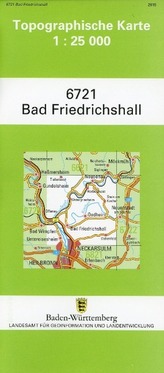 Topographische Karte Baden-Württemberg Bad Friedrichshall