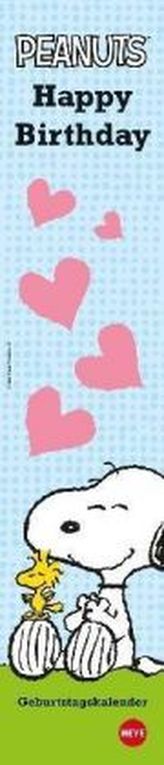 Snoopy Geburtstagskalender mini long