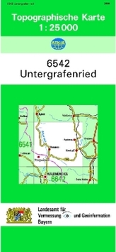 Topographische Karte Bayern Untergrafenried