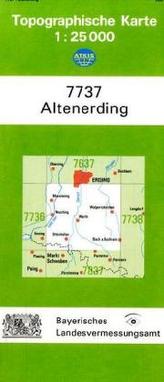 Topographische Karte Bayern Altenerding