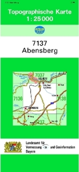 Topographische Karte Bayern Abensberg