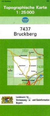 Topographische Karte Bayern Bruckberg