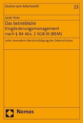 Das betriebliche Eingliederungsmanagement nach 84 Abs. 2 SGB IX (BEM)