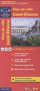 IGN Karte, Plan de ville Saint-Étienne