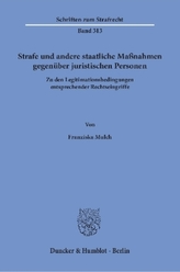 Strafe und andere staatliche Maßnahmen gegenüber juristischen Personen.