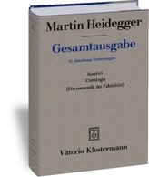 Ontologie. Hermeneutik der Faktizität