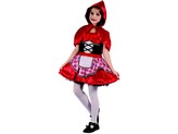 Šaty na karneval - Červená karkulka, 130-140 cm