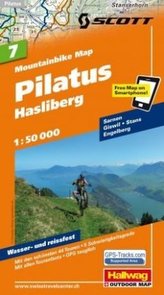 Hallwag Mountainbike Map Pilatus, Hasliberg