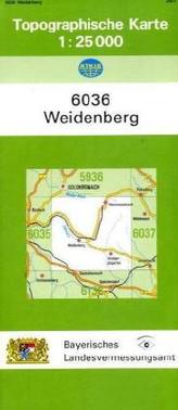 Topographische Karte Bayern Weidenberg