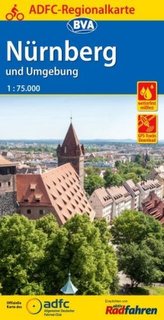 ADFC-Regionalkarte Nürnberg und Umgebung mit Tagestouren-Vorschlägen, 1:75.000, reiß- und wetterfest, GPS-Tracks Download