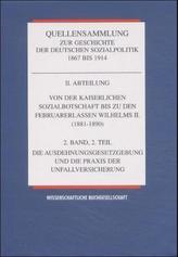 Von der Kaiserlichen Sozialbotschaft bis zu den Februarerlassen Wilhelms II. (1881-1890). Bd.2/2