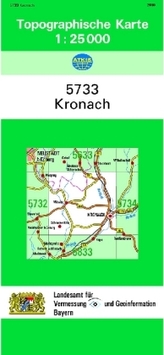 Topographische Karte Bayern Kronach