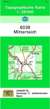 Topographische Karte Bayern Mitterteich