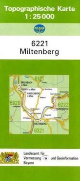 Topographische Karte Bayern Miltenberg