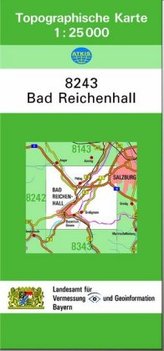 Topographische Karte Bayern Bad Reichenhall