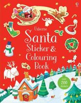 Santa Sticker & Colouring Book