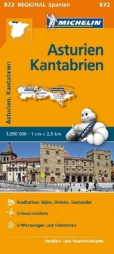 Michelin Karte Asturien, Kantabrien