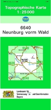 Topographische Karte Bayern Neunburg vom Wald