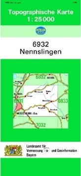 Topographische Karte Bayern Nennslingen