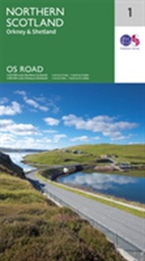 Ordnance Survey Maps Straßenkarte Bl.1 Northern Scotland, Orkney & Shetland