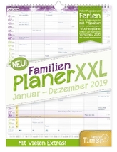FamilienPlaner XXL 12 Monate 2019 Wandkalender